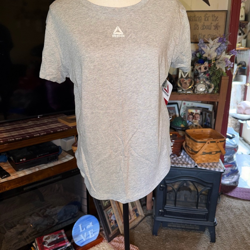 Reebok Light Gray Heather Workout Tee